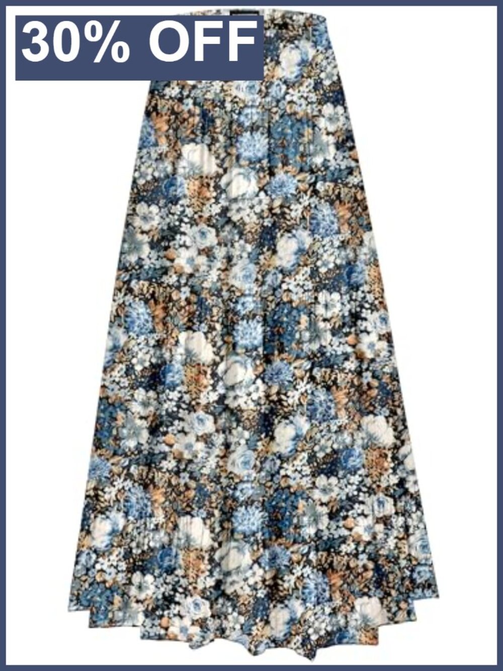Women's Chiffon Maxi Skirt High Waist Pleated A-Line Flowy Boho Long Skirt
